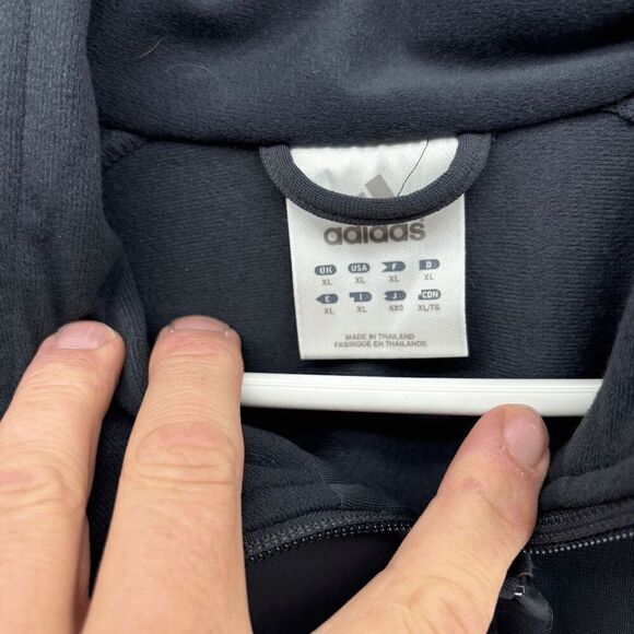 Vintage Y2K Adidas Spell Out Track Top Jacket Full Zip Red Gray Size Mens XL - Picture 4 of 6